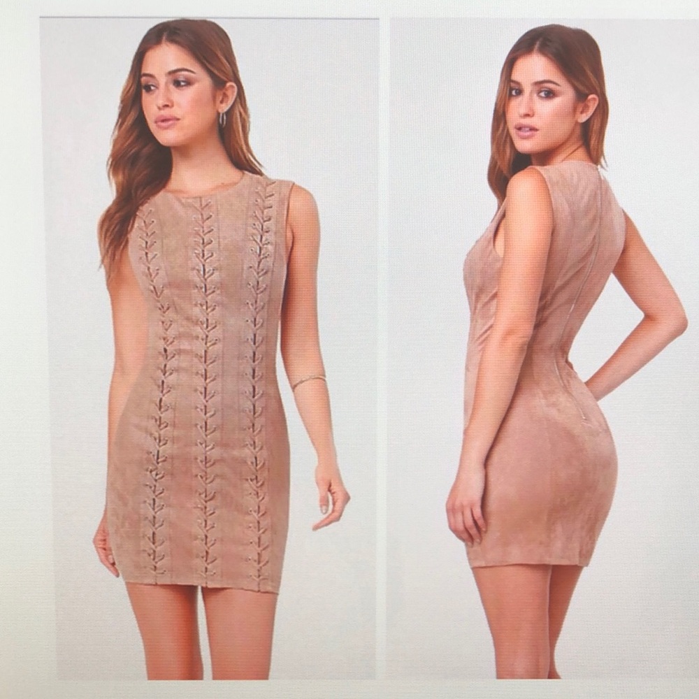 Bebe Faux suede dress